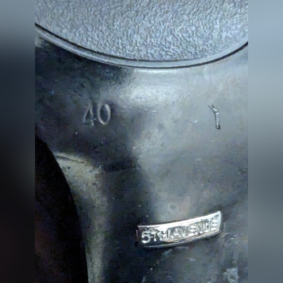 5th Avenue Classic black leather pump Size 40, New - Picture 9 of 12